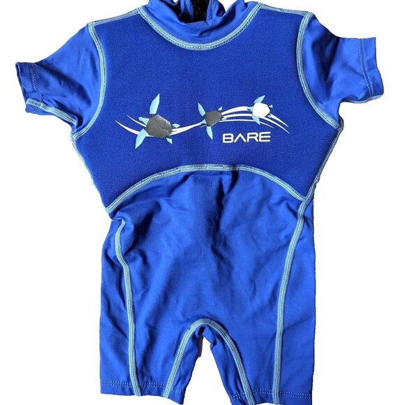 BARE Other - Kids Bare Dolphin Floaty Shorty Wetsuit 1mm Warm 50+ UV Protection 2Y BL…